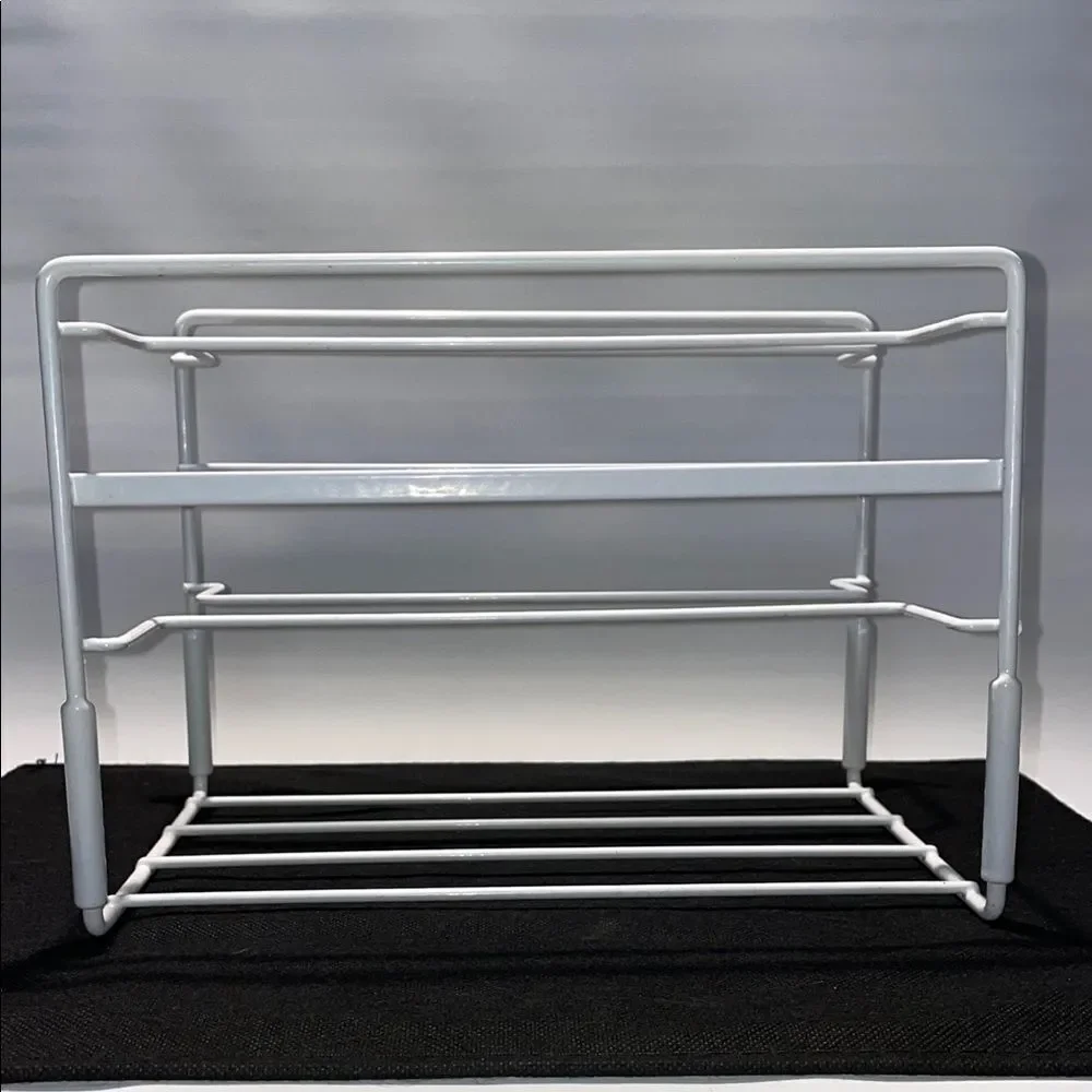White Metal Storage Rack